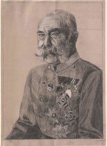 Østerrikes keiser Franz Josef I av Artist Unknown
