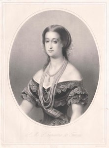 Frankrikes keiserinne Eugenie av Artist Unknown