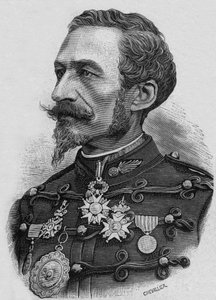 Fransk oberst Charles Ragon de Bange (1833–1914) oppfinner innen artilleri og gravering av Artist Unknown