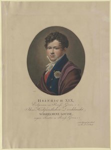 Heinrich greve Reuss av Greiz av Artist Unknown