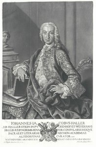Johann Jacob Haller von Hallerstein av Artist Unknown