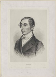 Karl Maria von Weber (trykk) av Artist Unknown