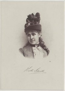 Katharina Schratt (trykk) av Artist Unknown