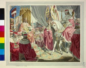 Kong Rudolf I av Habsburg av Artist Unknown