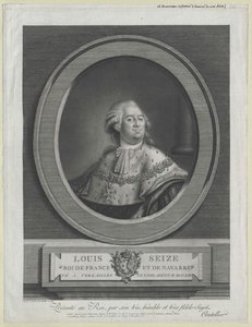 Frankrikes konge Ludvig XVI av Artist Unknown