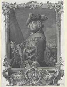 Kong Fredrik II av Preussen av Artist Unknown