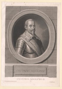 Kong Gustav Adolf av Sverige av Artist Unknown