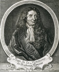 LA FONTAINE, Jean de (1621–1695). Engelsk forfatter. Etsning. av Artist Unknown