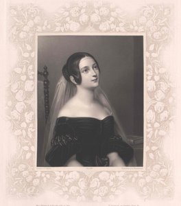 Louise baronesse von Neubeck (trykk) av Artist Unknown