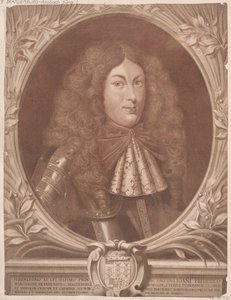 Markgreve av Brandenburg-Ansbach Johann Friedrich (trykk) av Artist Unknown