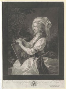 Maria Theresia grevinne Pergen av Artist Unknown