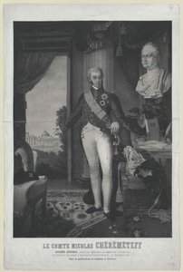 Nikolai Petrovitsj, greve Sjeremetev av Artist Unknown