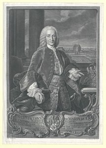 Paul Jakob von Marperger av Artist Unknown