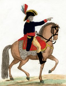 Pierre Dominique Toussaint L#39;Ouverture haitisk general og befrier - Portrett av Francois Dominique Toussaint dit quot;Toussaint-Louverturequot;, haitisk statsmann - Gravering