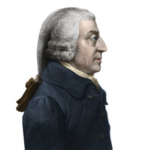 Portrett av Adam Smith, skotsk filosof og pioner innen økonomi av Artist Unknown