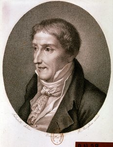 Portrett av Alessandro Volta (gravering) av Artist Unknown