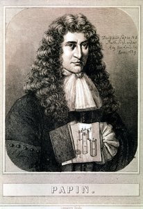 Portrett av Denis Papin (etsing) av Artist Unknown
