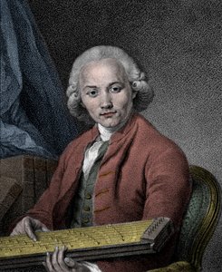 Portrett av den tyske komponisten, organisten, læreren og teoretikeren Georg Joseph Vogler av Artist Unknown