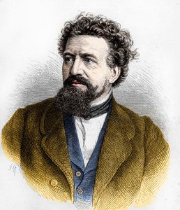 Portrett av Hermann von Lingg . av Artist Unknown
