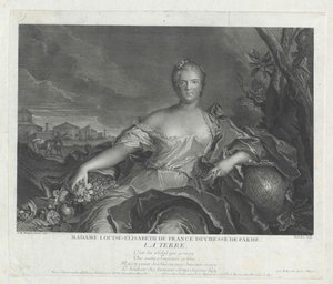 Prinsesse Elisabeth av Frankrike av Artist Unknown