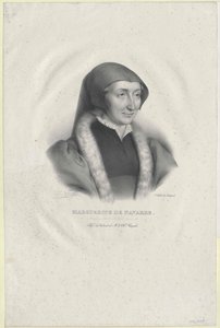 Prinsesse Margaret av Frankrike (trykk) av Artist Unknown
