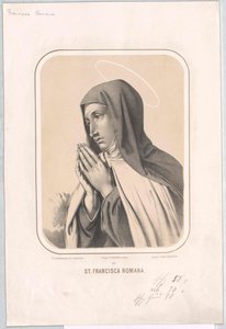 Saint Frances Romana av Artist Unknown