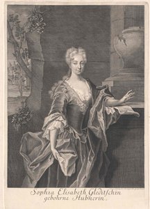 Sophia Elisabeth Hübner av Artist Unknown