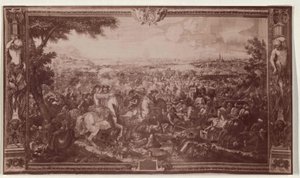 Relieffet av Wien i 1683 - Gobelin-teppe i quot;Ritterstubequot; i det wienske Hofburg-palasset av Artist Unknown