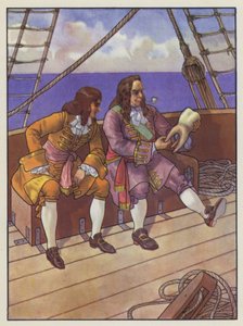 Illustrasjon for Gullivers Travels av Jonathan Swift av Artus Scheiner