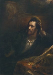 Faust i sitt arbeidsrom, signert og datert Ary Scheffer 1831 nede til høyre av Ary Scheffer