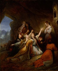 Greske kvinner som bønnfaller til jomfruen til hjelp, 1826 av Ary Scheffer