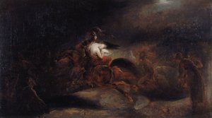 Lenore. De døde reiser raskt, ca. 1830. av Ary Scheffer