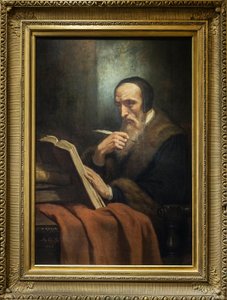 Portrett av John Calvin (Jean Cauvin), fransk forfatter, teolog og pastor under den protestantiske reformasjonen (1509-1564) - maleri av Ary Scheffer (1795-1858). musee de la vie romantique - Paris