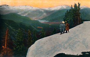 Ser ned fra Mount Rainier, c1916 av Asahel Curtis
