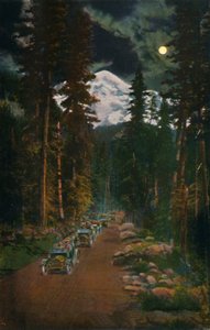 På veien fra Mount Rainier nasjonalpark, Washington, c1916