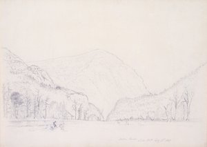 Notch House, White Mountains, New Hampshire, 1839 (grafitt på papir) av Asher Brown Durand
