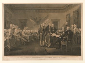 Uavhengighetserklæringen til USA av Asher Brown Durand