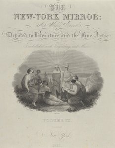 Tittelside: The New York Mirror, A Weekly Journal, Devoted to Literature and the Fine Arts..., 1831. av Asher Brown Durand