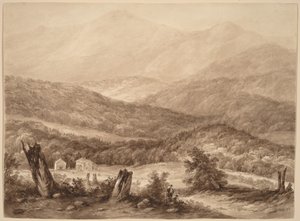Hvite fjell (?) av Asher Brown Durand