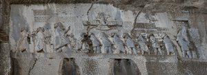 Dareios I den store. Behistun-inskripsjonen, 600-tallet f.Kr av Assyrian