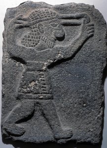 Figur som skyter en slynge, Tel Halaf av Assyrian