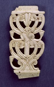 Palmettfragment fra Fort Shalmaneser, Nimrud, 800-tallet f.Kr