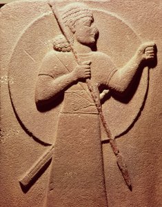 Relieff som viser en hettittisk kriger, fra Karkemisj, 11-900-tallet f.Kr.