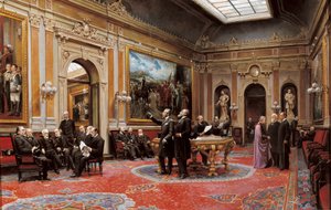 Senatets konferansesal i mars 1904 av Asterio Mañanós Martínez