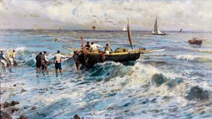 Sjølandskap med fiskere (maleri)