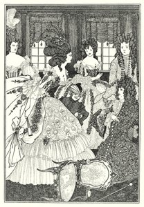 Slaget om Beaux og Belles (gravering) av Aubrey (after) Beardsley