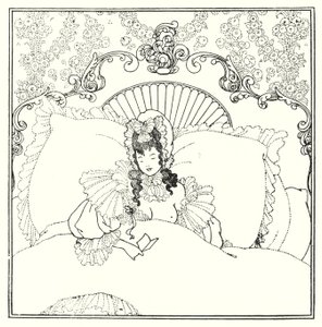 The Billet-Doux (gravering) av Aubrey (after) Beardsley