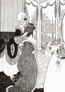 Toalettet etter Aubrey Beardsley. Fra illustrert moralhistorie fra middelalderen til i dag av Eduard Fuchs, utgitt 1909. av Aubrey (after) Beardsley