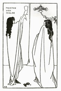 En repetisjon av Tristan und Isolde, illustrasjon fra 