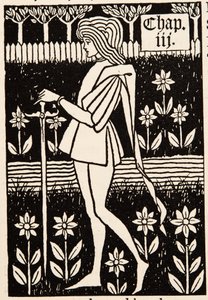 En side. Kapitteloverskrift av Aubrey Beardsley
